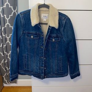 Jean jacket with Sherpa inside